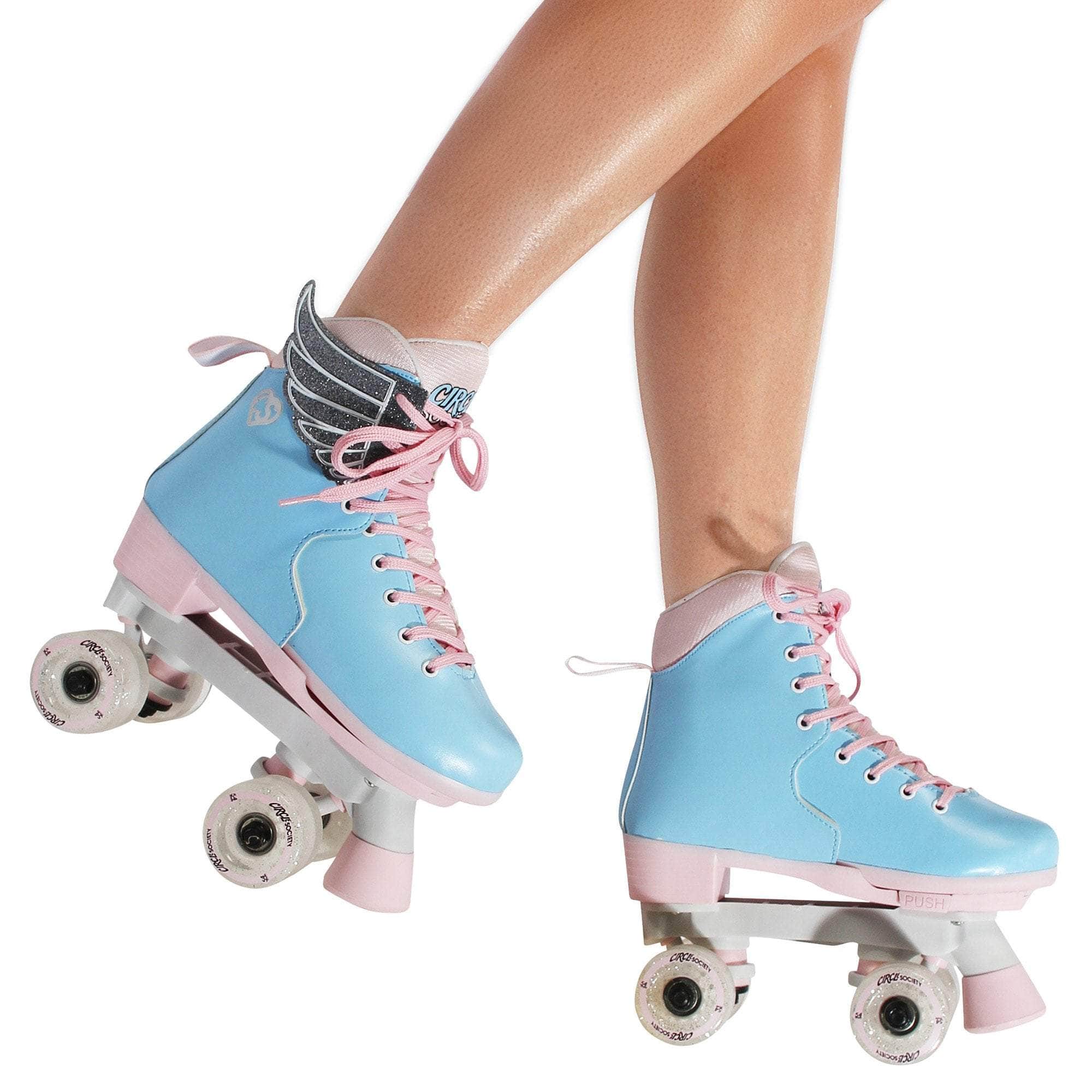 Adjustable Kids Quad Roller Skates - Cotton Candy with fitness other