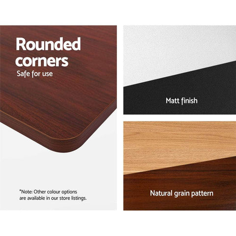 Adjustable Motorised Electric Standing Desk Top- Walnut