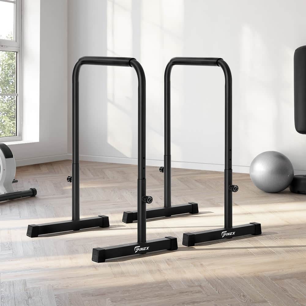 Adjustable Parallel Dip Bar Stand - Push Up & Gym Fitness Equipment