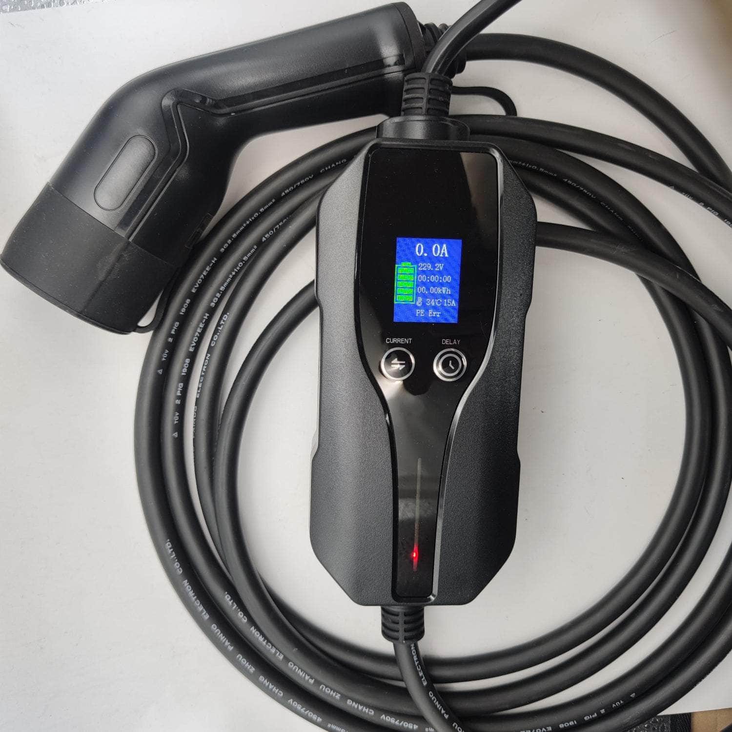 Adjustable Portable EV Charger: Timing Function Upgraded