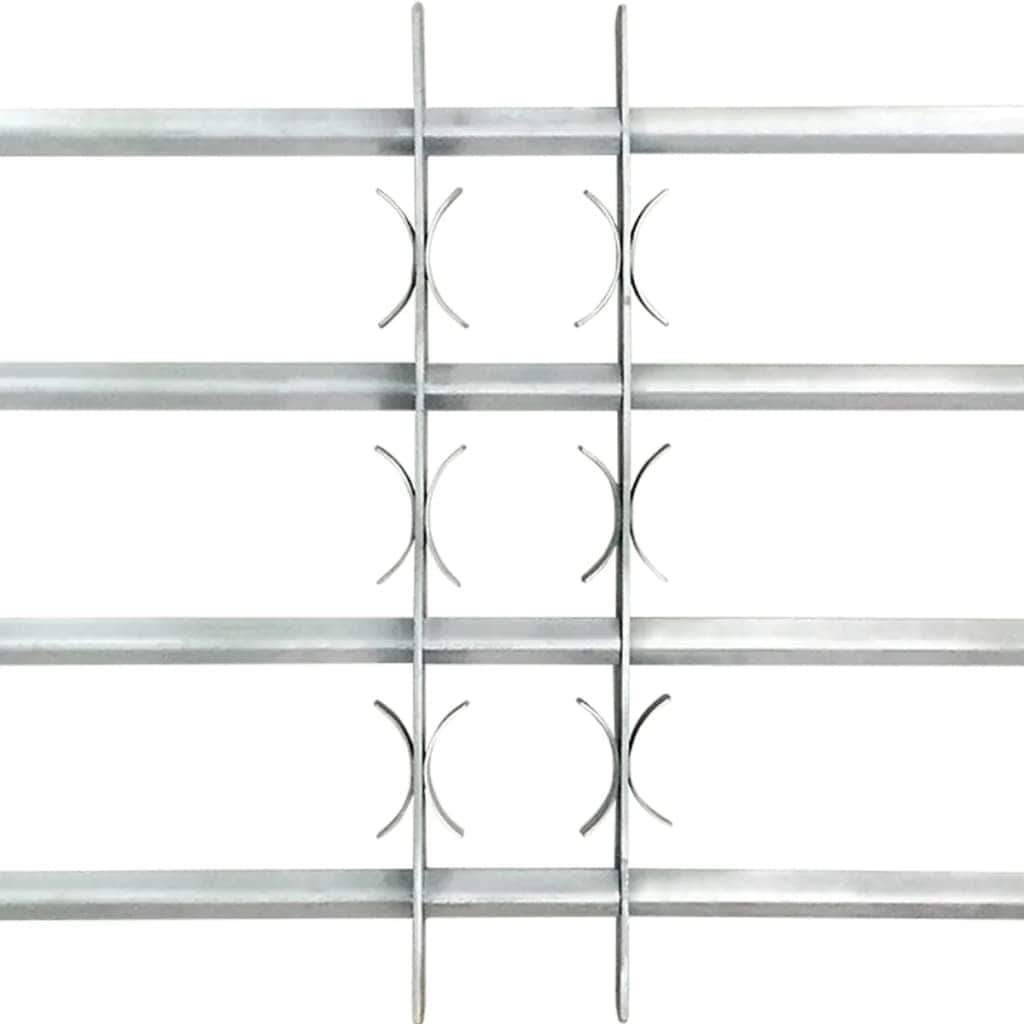 Adjustable Security Grille for Windows 1000-1500mm with 4 Crossbars