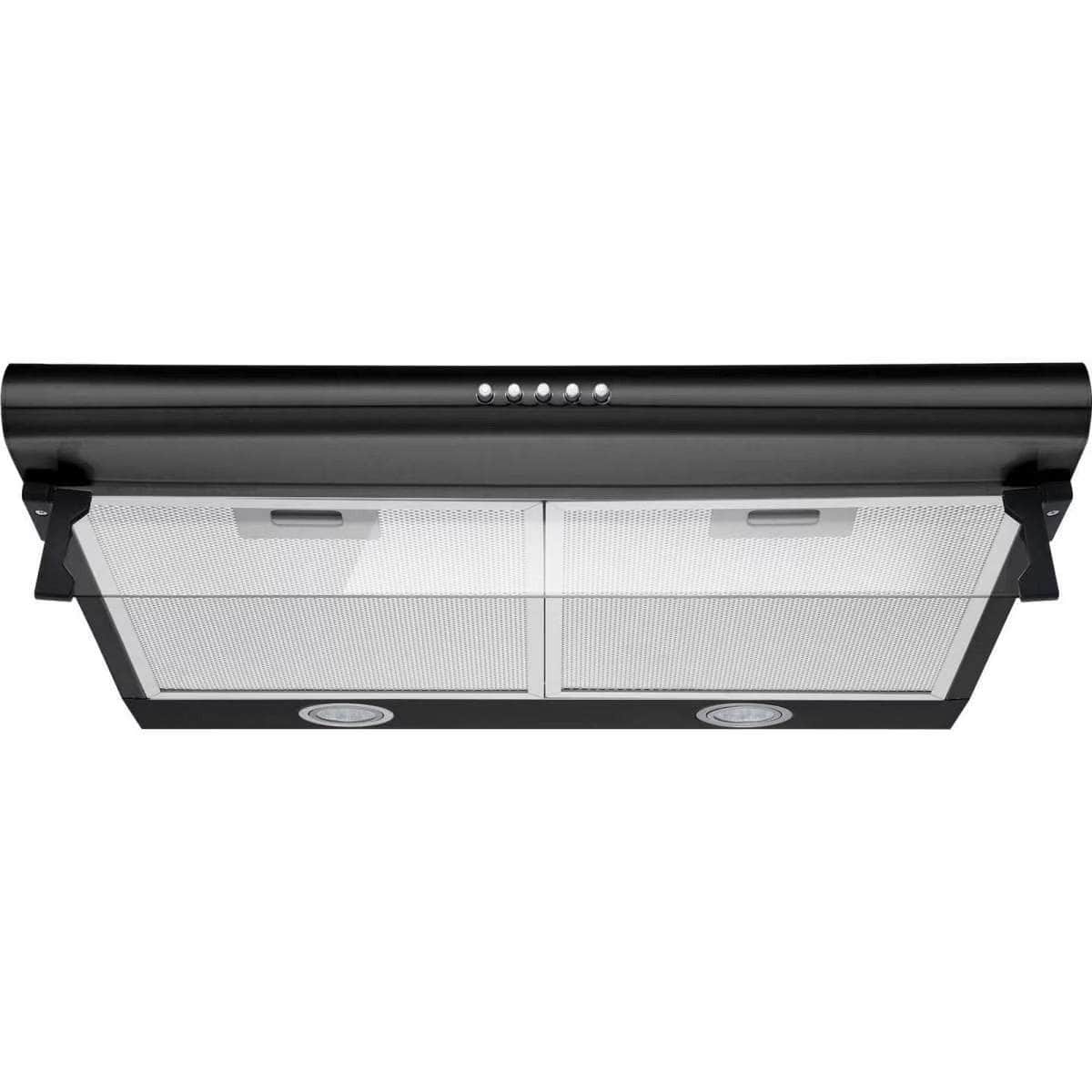Advwin Range Hood Rangehood Stainless Steel Kitchen Canopy 60cm 600mm Black