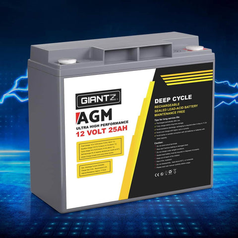 Agm Deep Cycle Battery 12V Box Portable Solar Caravan Camping