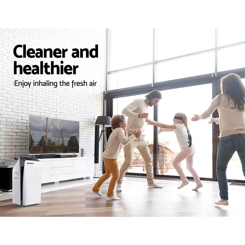 Air Purifier 4 Stage Hepa W/Replacement Filter