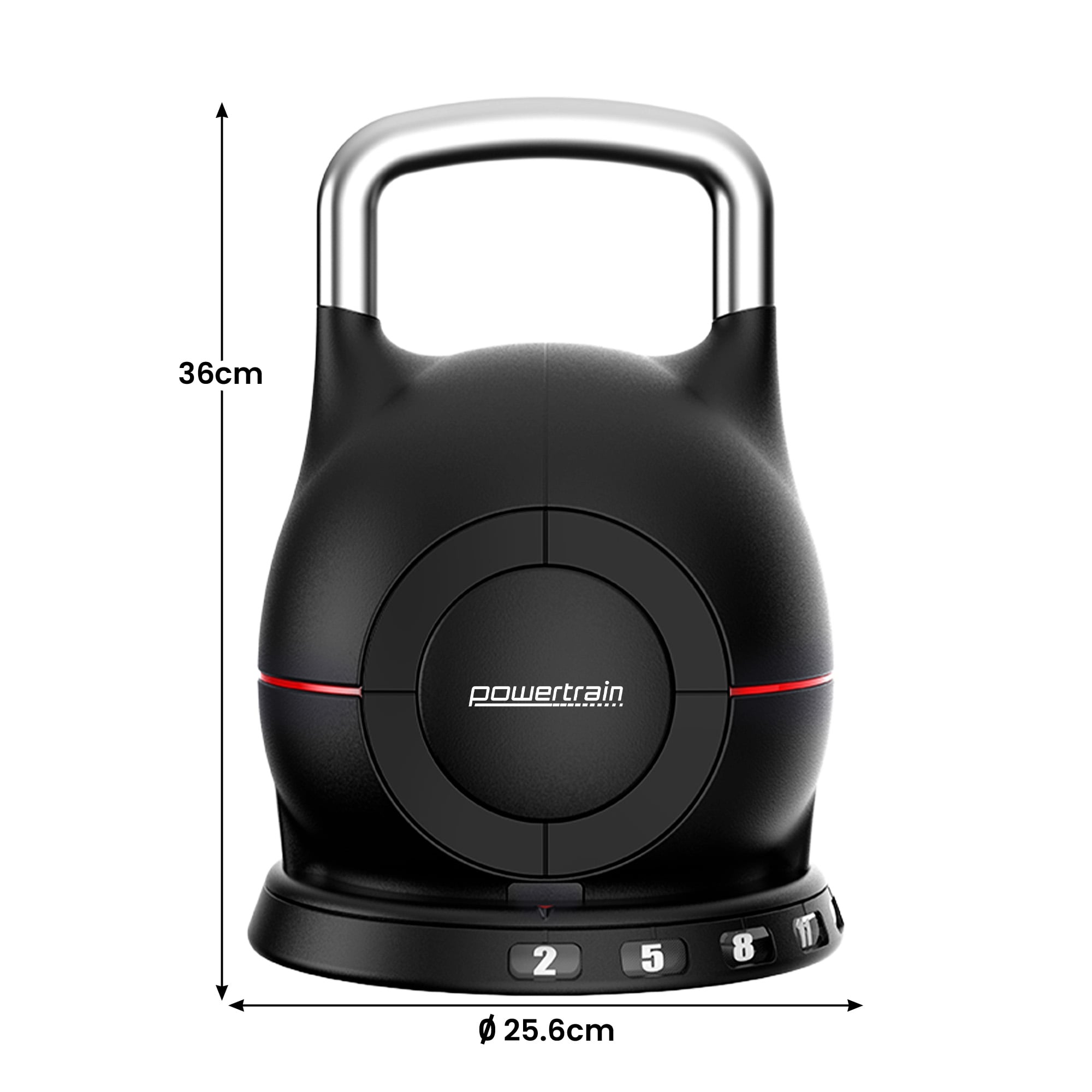 Adjustable Kettlebell Set 20kg 2x20cm