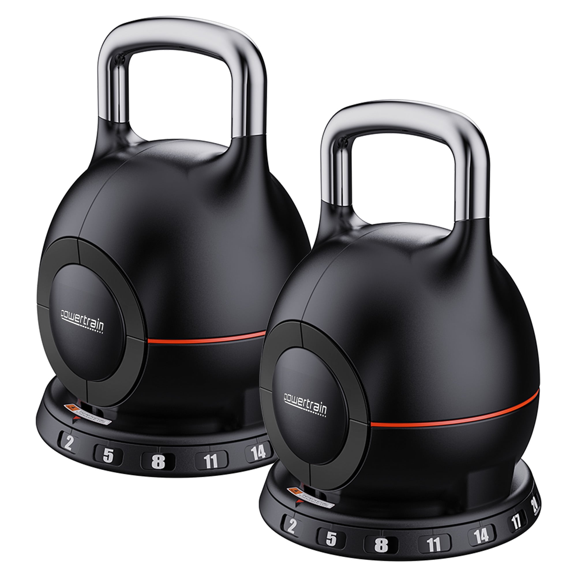 Adjustable Kettlebell Set 20kg 2x20cm