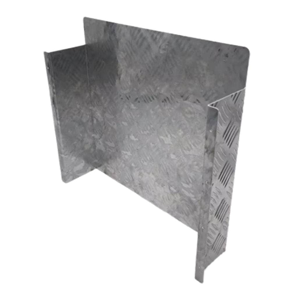Alloy Plate Caravan Diesel Tank Cover: 2mm Silver