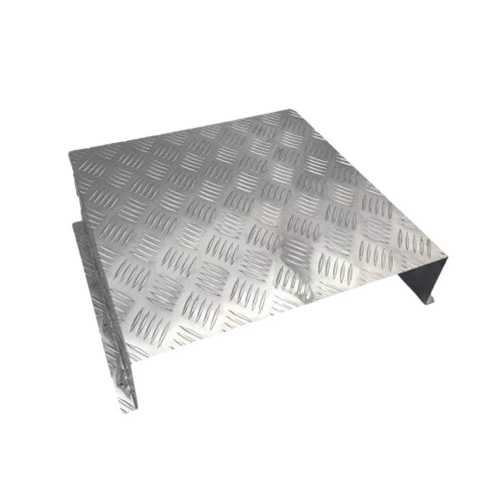 Alloy Plate Caravan Diesel Tank Cover: 2mm Silver