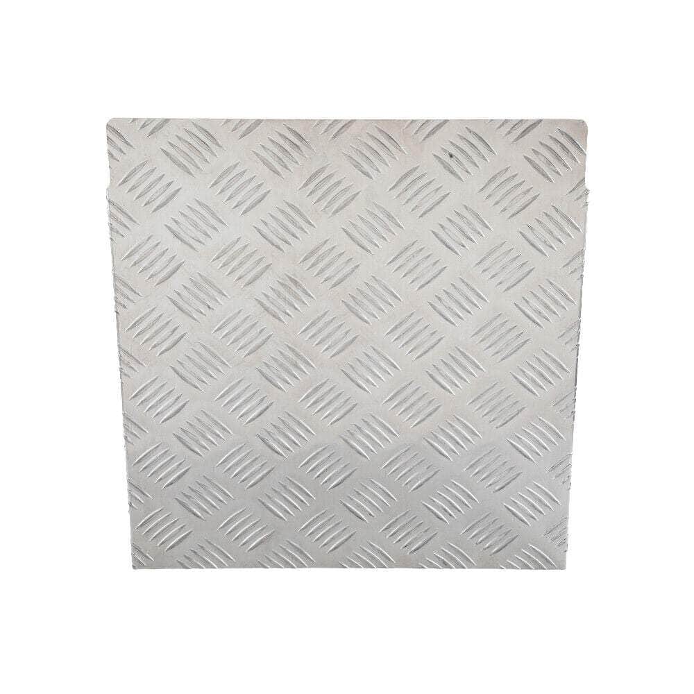 Alloy Plate Caravan Diesel Tank Cover: 2mm Silver