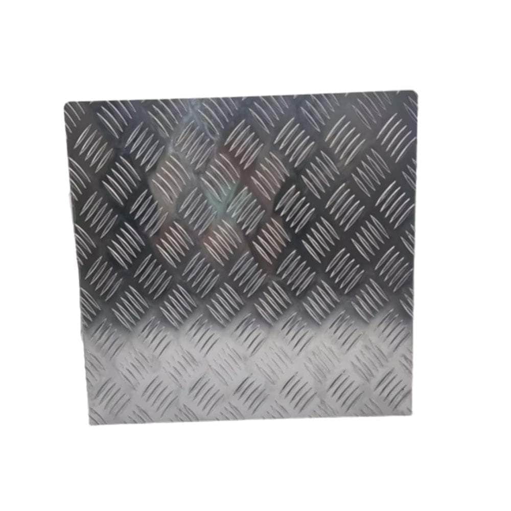 Alloy Plate Caravan Diesel Tank Cover: 2mm Silver