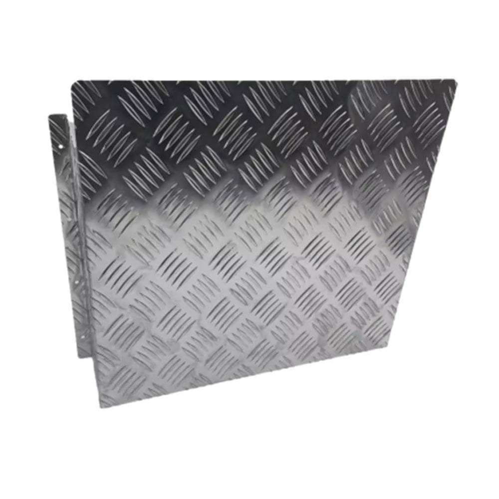Alloy Plate Caravan Diesel Tank Cover: 2mm Silver