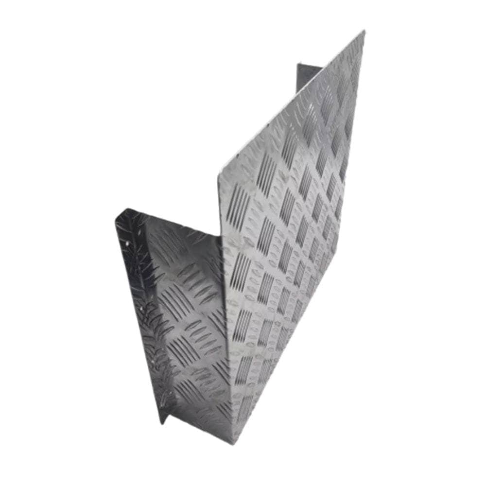 Alloy Plate Caravan Diesel Tank Cover: 2mm Silver