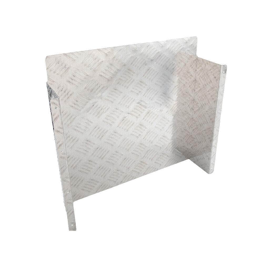 Alloy Plate Caravan Diesel Tank Cover: 2mm Silver