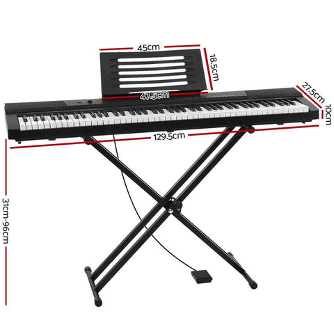 88 Keys Electronic Piano Keyboard Digital Electric W/ Stand Sustain Pedal