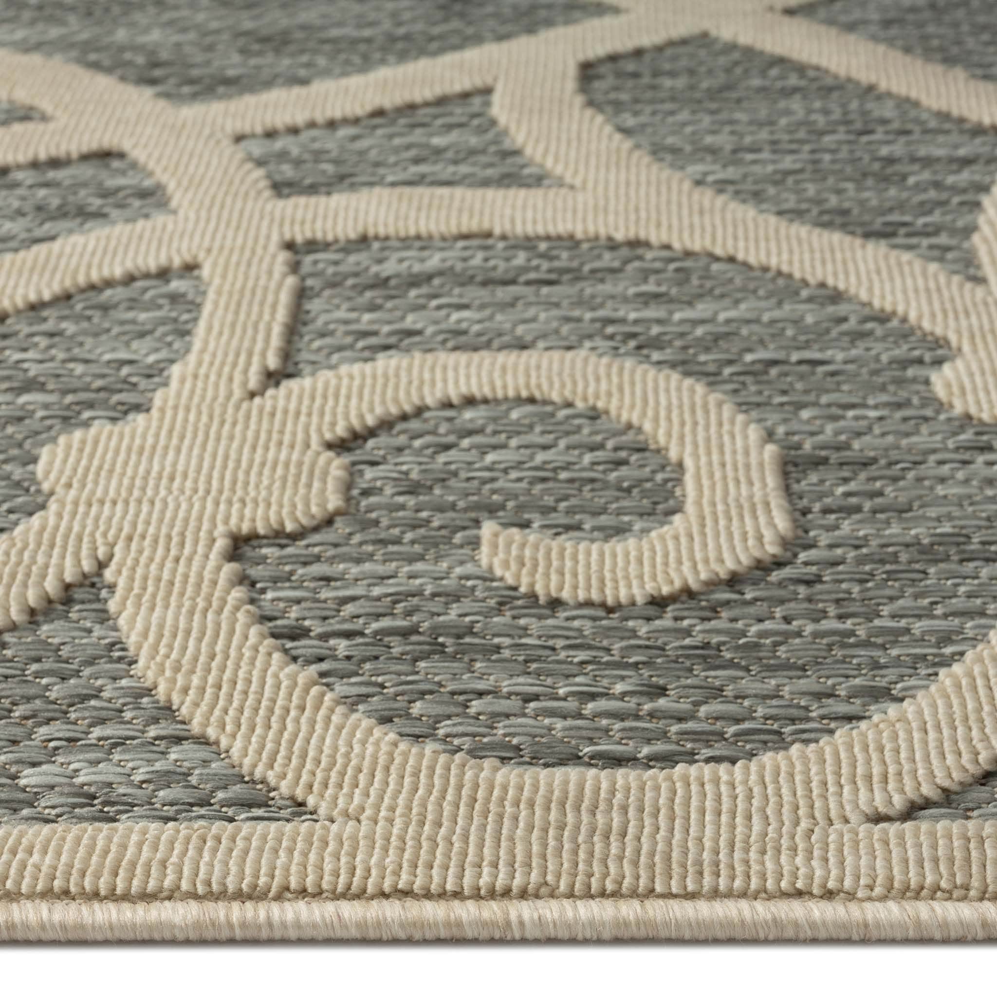Alpha Outdoor Rug - Grey - 120X170