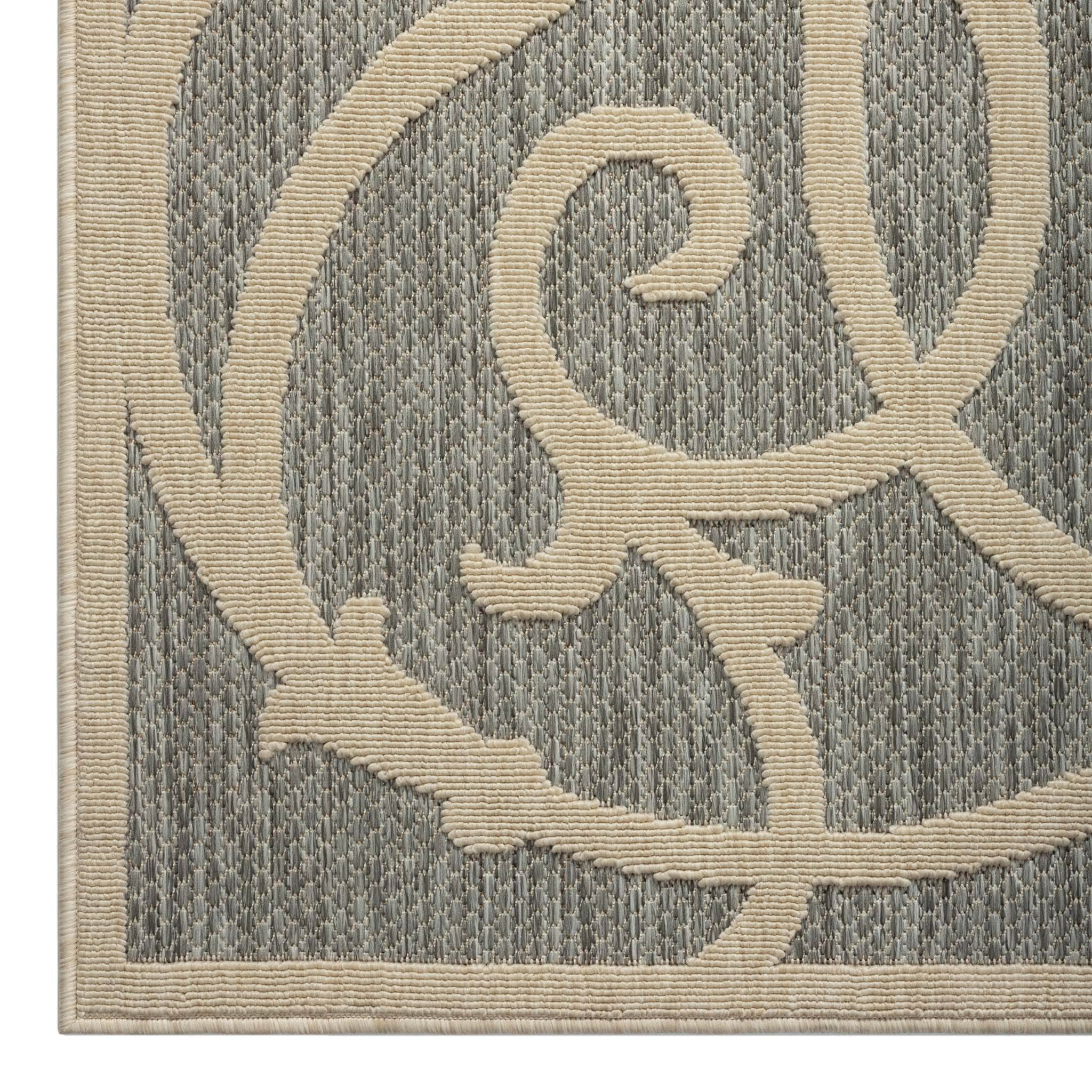Alpha Outdoor Rug - Grey - 120X170