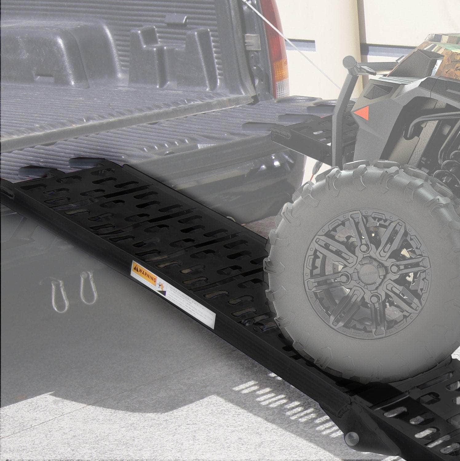 Aluminium ATV Loading Ramp Foldable - Black with automotive