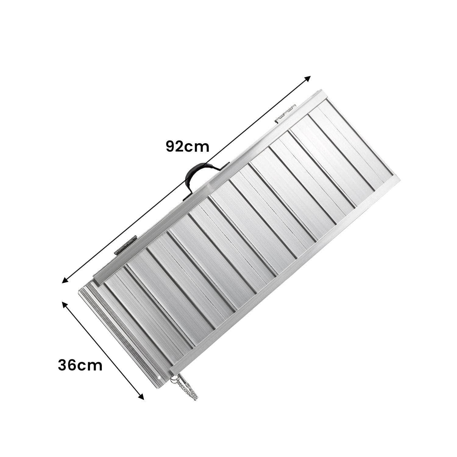 Aluminium Foldable Wheelchair Ramp With Handle - 3ft