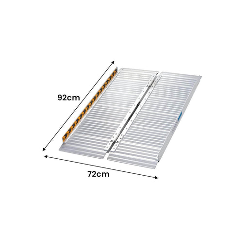 Aluminium Foldable Wheelchair Ramp With Handle - 3ft