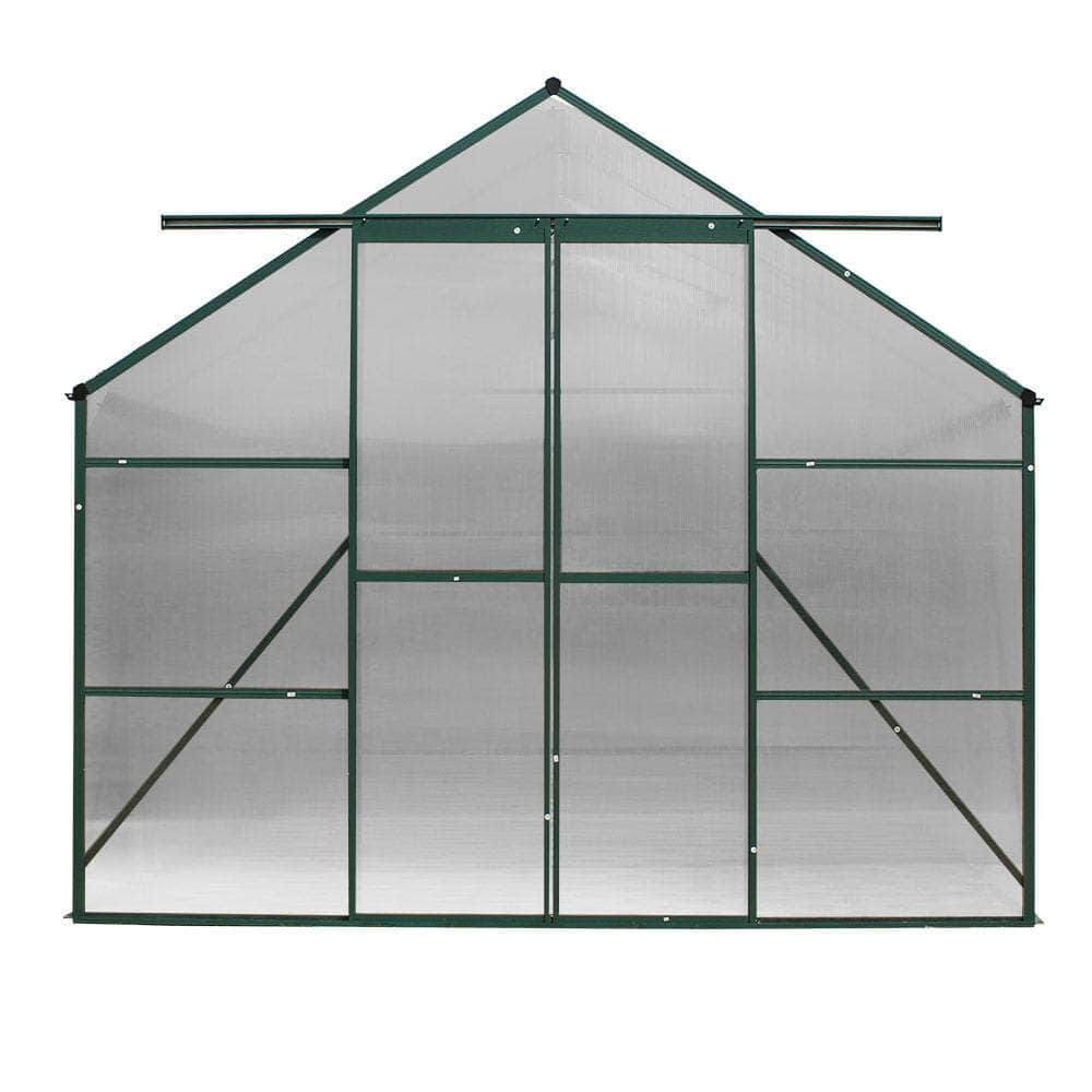 Aluminium Greenhouse Polycarbonate Green House Garden Shed 5.1X2.44M