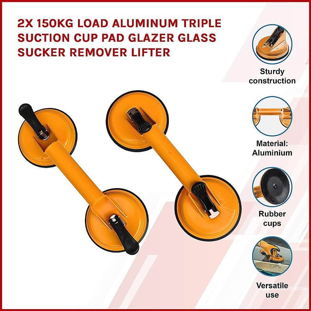 Aluminum Double Locking Suction Cup Lifter (100Kg)