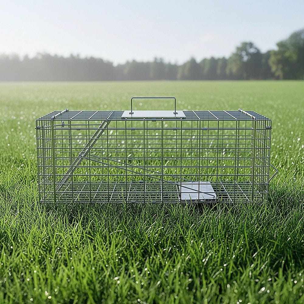 Animal Traps - Trap Humane Possum Cage Live Animal Safe Catch Rabbit Cat Hare Fox Bird - photo 15