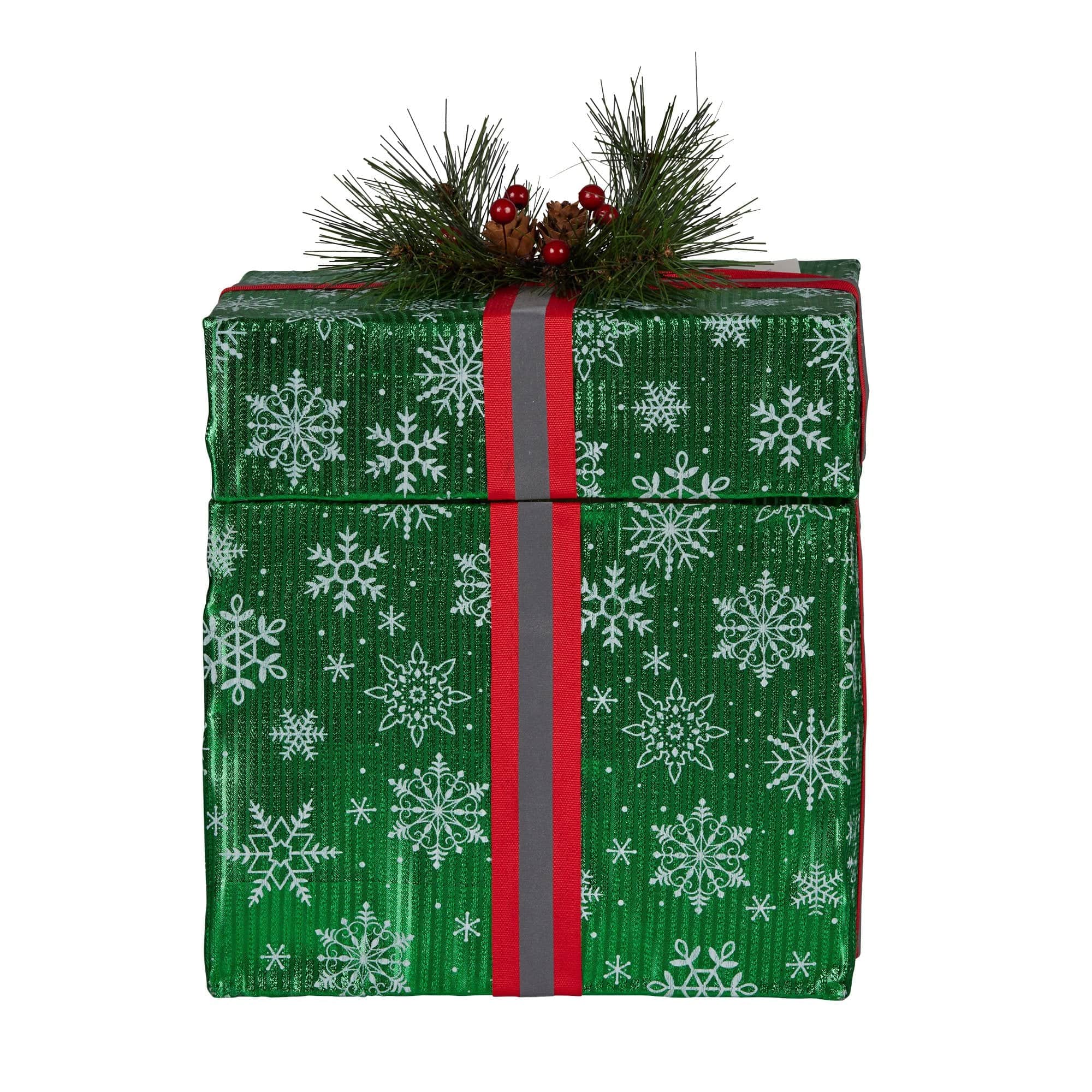 Animated Elf in a Gift Box LED Lights Christmas Tree Decoration Ornament Xmas