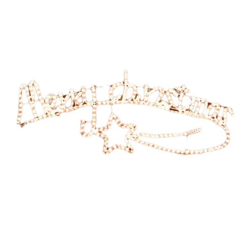 Animated Merry Christmas Motif Rope Light W/ Controller