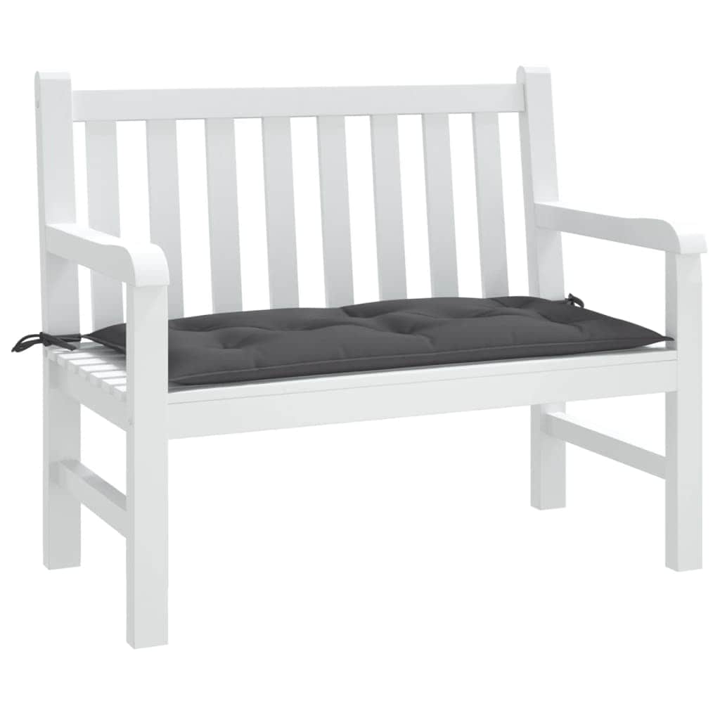 Anthracite Oxford Fabric Garden Bench Cushion