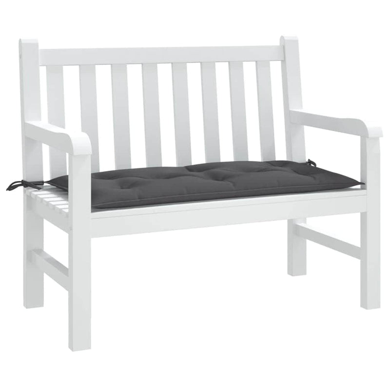 Anthracite Oxford Fabric Garden Bench Cushion