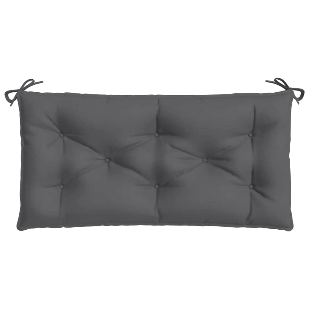 Anthracite Oxford Fabric Garden Bench Cushion