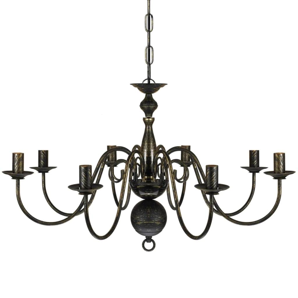 Antique Black Metal Chandelier Bulbs
