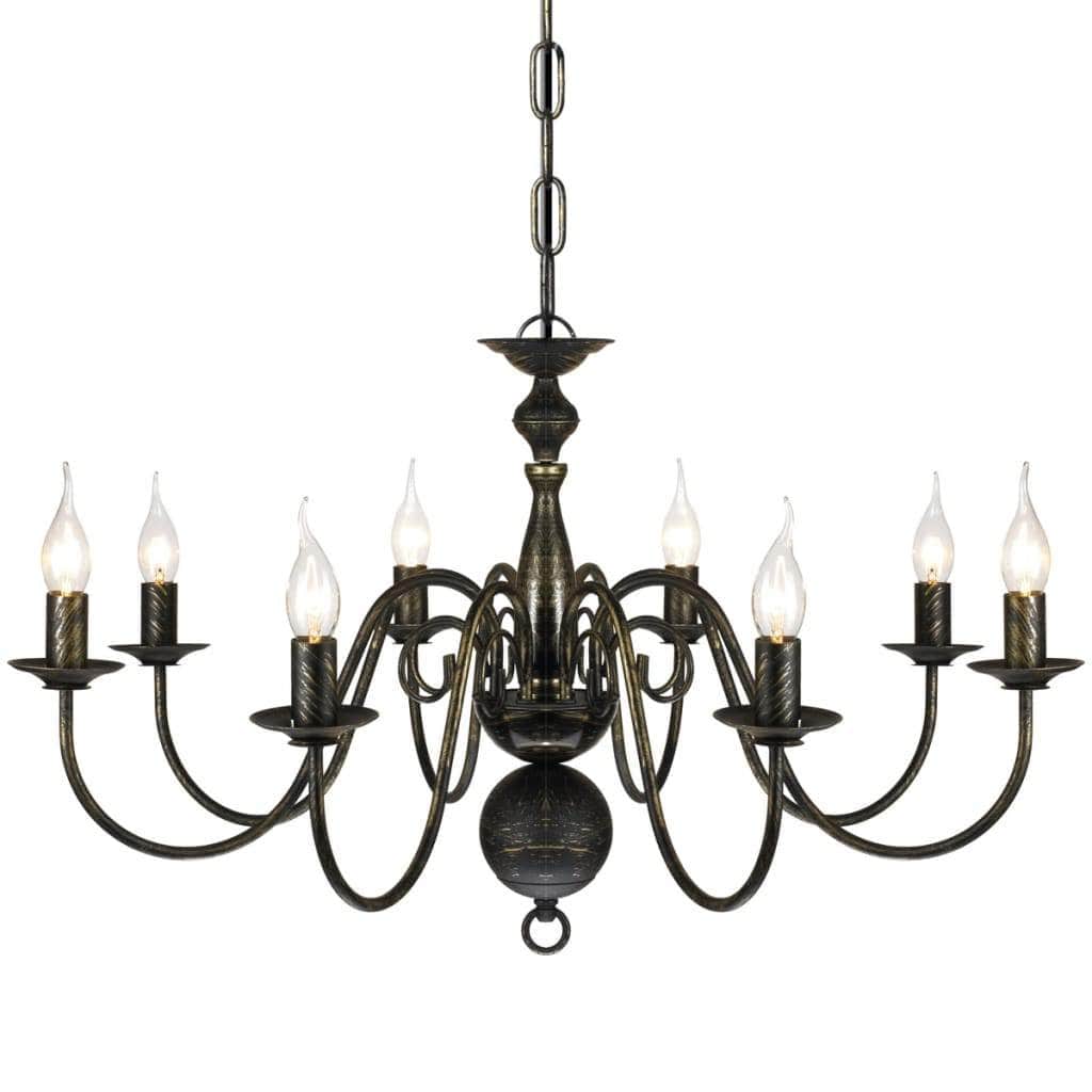 Antique Black Metal Chandelier Bulbs