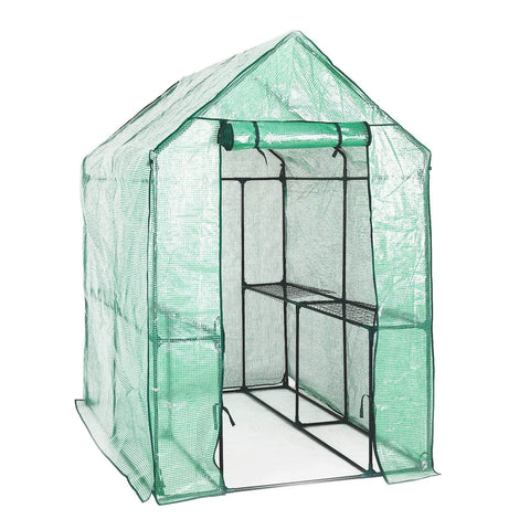 Apex 1.9X1.2X1.9M Garden Greenhouse Walk-In Shed Pe