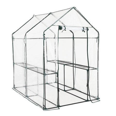 Apex 1.9X1.2X1.9M Garden Greenhouse Walk-In Shed Pvc