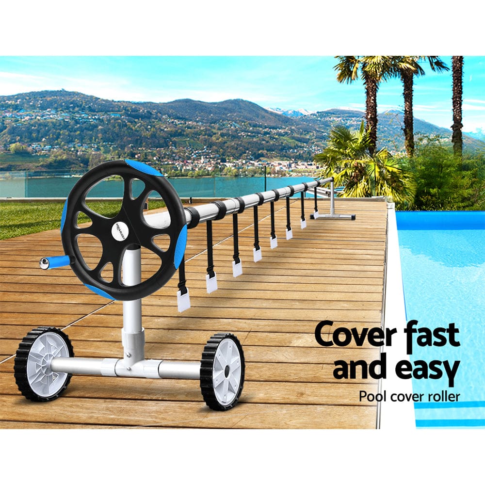 Aquabuddy Swimming Pool Cover Roller Reel Adjustable Solar Thermal Blanket, Pool Covers & Accessories