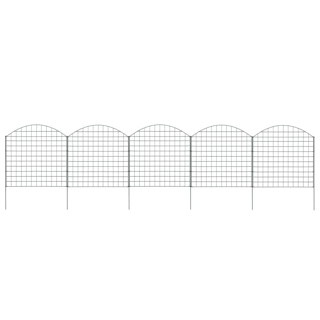 Arched Pond Fence Set Green