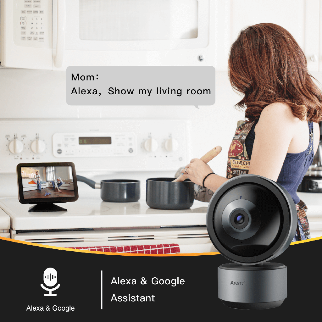 Arenti 2K Indoor Pan & Tilt Security Camera Dome1