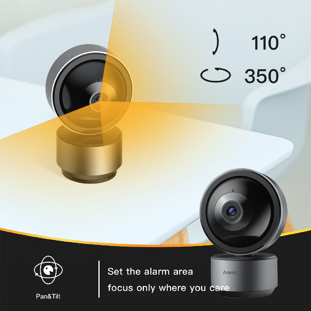 Arenti 2K Indoor Pan & Tilt Security Camera Dome1