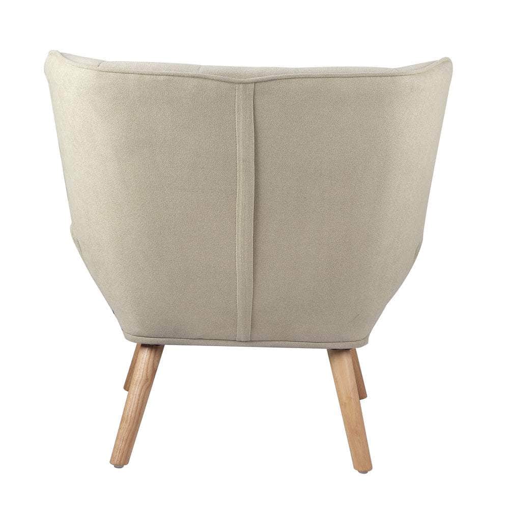 Armchair Accent Chairs Sofa Lounge Fabric Upholstered Tub Chair Beige/Blue/Grey