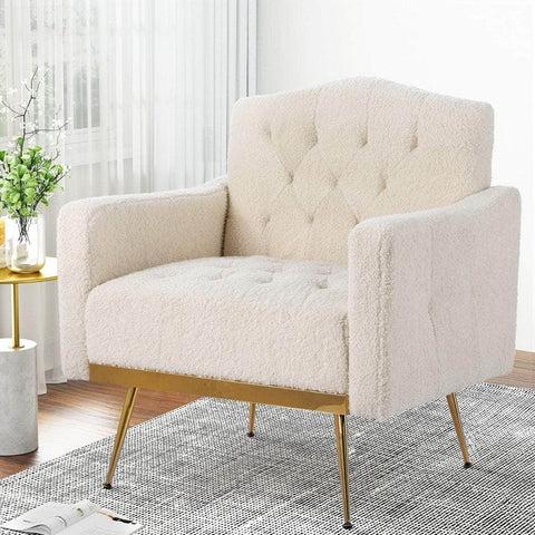 Armchair Boucle Beige Nicole