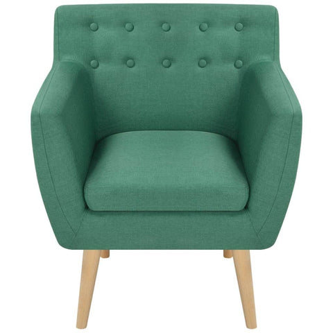 Armchair Green Fabric