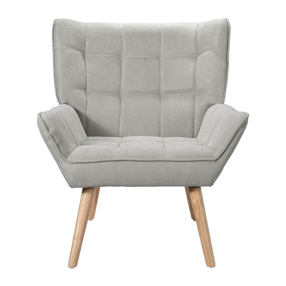 Armchair Lounge Chair Accent Chairs Sofa Linen Fabric Cushion Seat