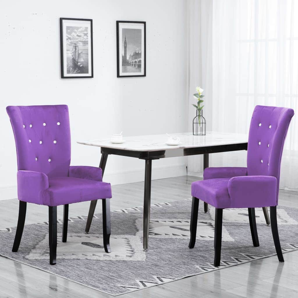 Armchair Purple Velvet