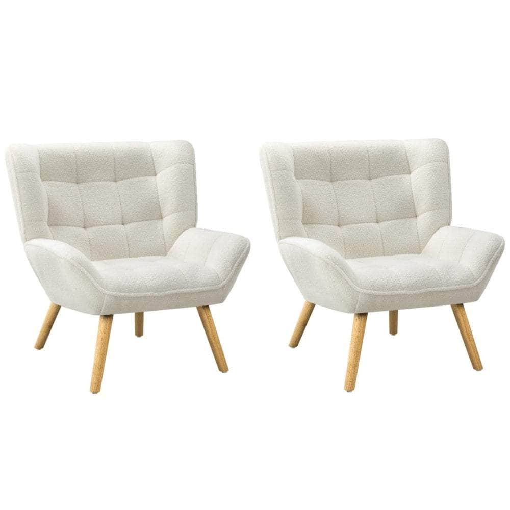 Armchair Sofa Lounge Fabric/Sherpa Upholstered Tub