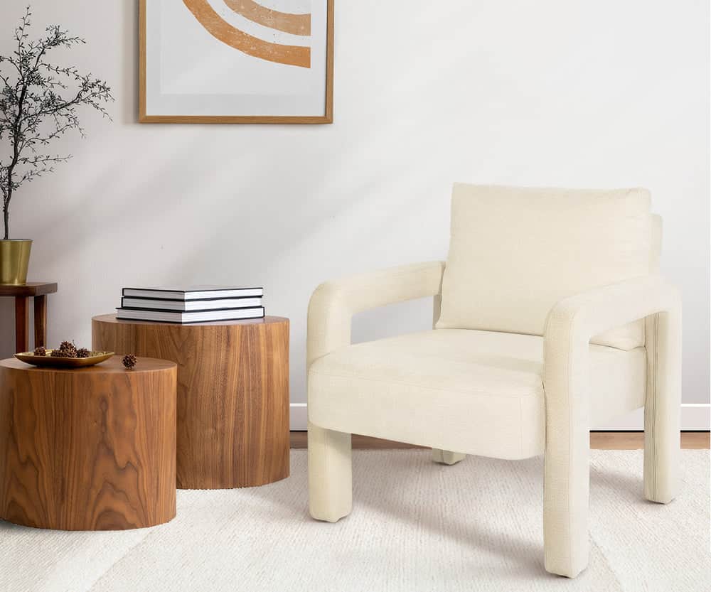 Armchair Velvet Accent Chairs 1 Seater Lounge Sofa Chair Beige/Green/Grey