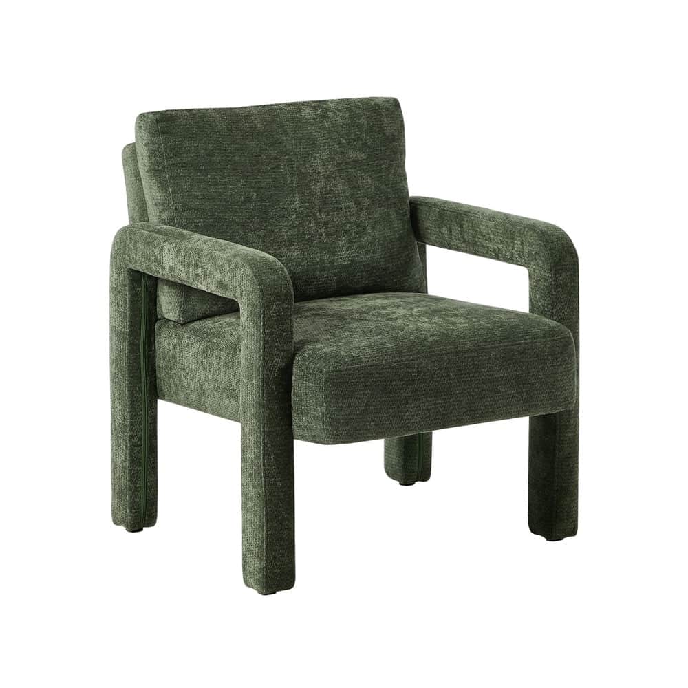 Armchair Velvet Accent Chairs 1 Seater Lounge Sofa Chair Beige/Green/Grey
