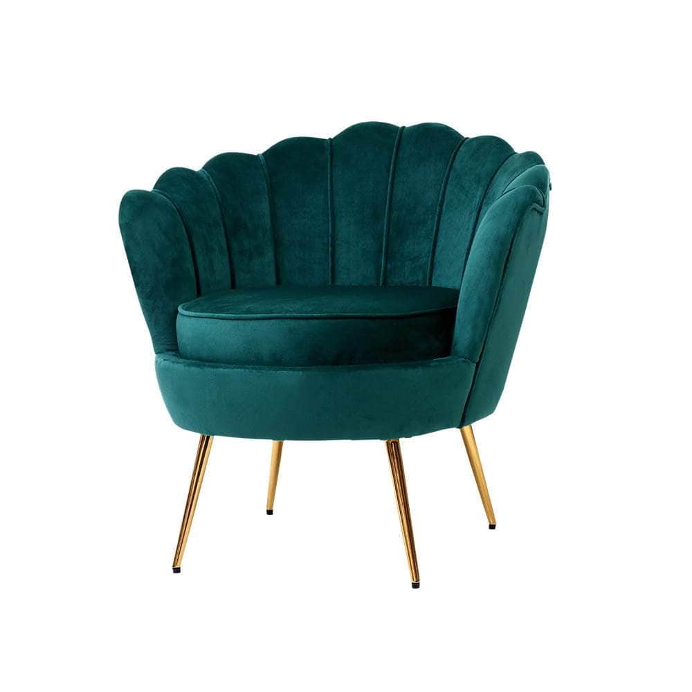 Armchair Velvet Green Callista