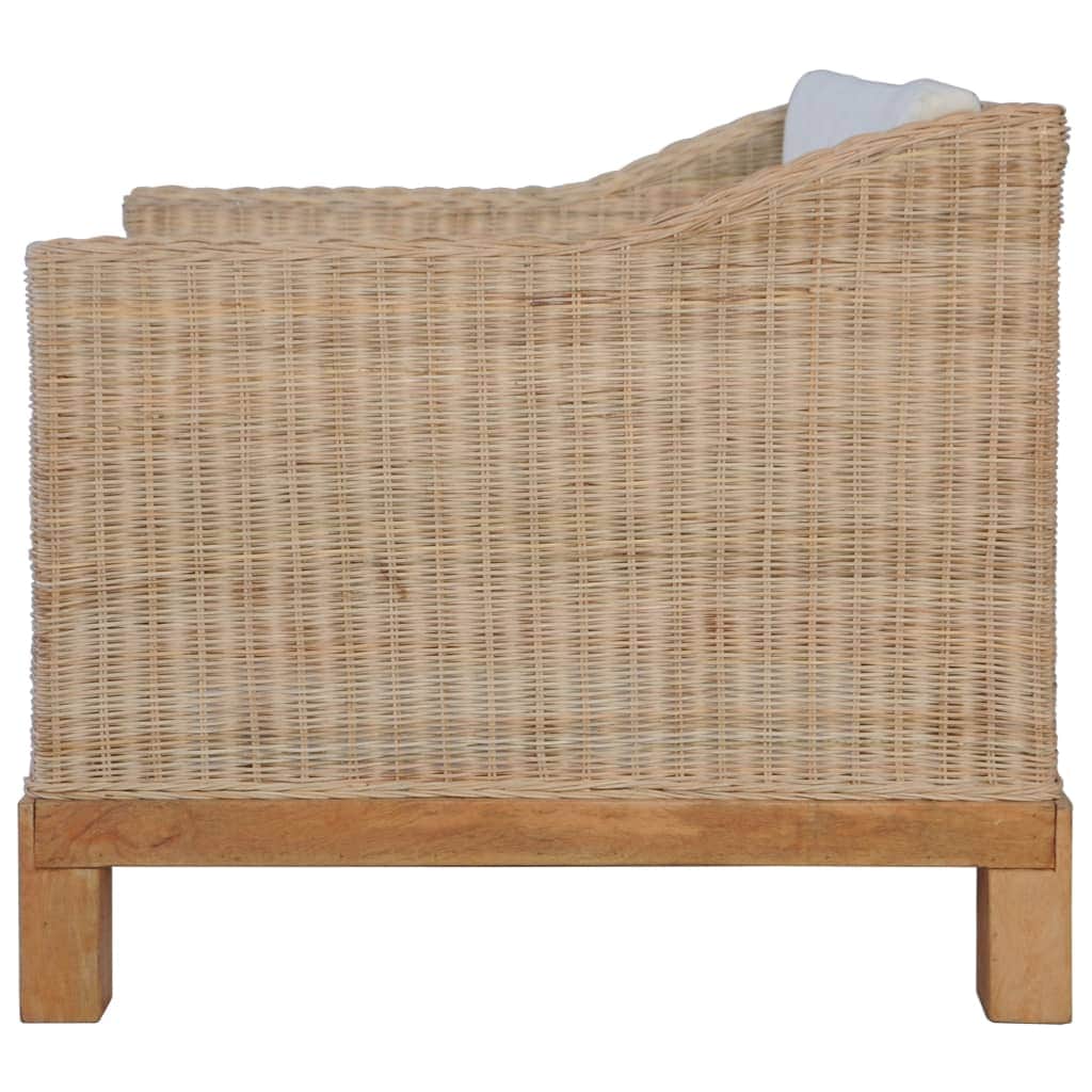 Armchair with Cushions Natural Rattan - Simple deals
