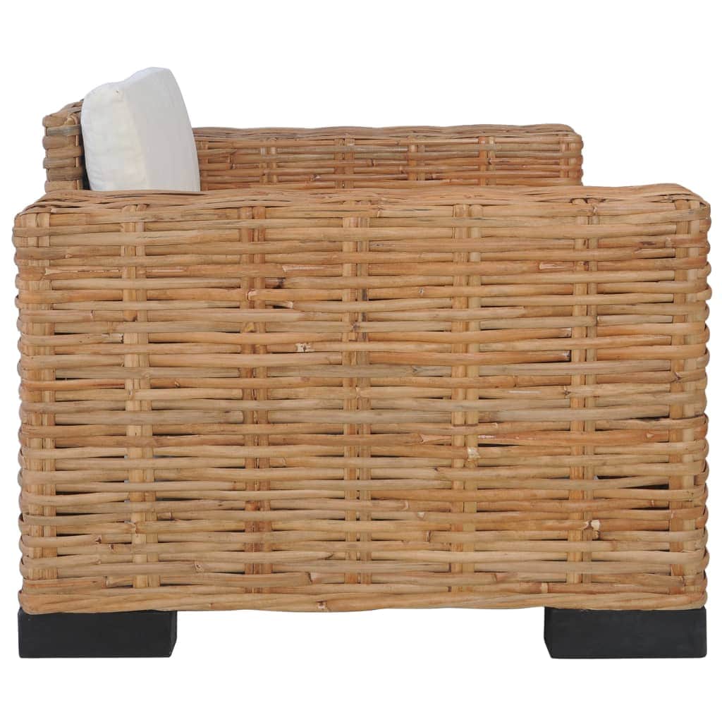 Armchair with Cushions Natural Rattan - Simple deals
